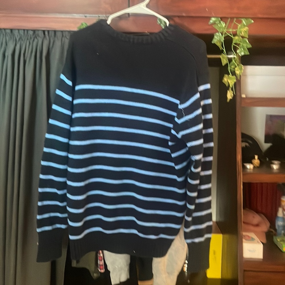 Black and blue striped Brandy Melville sweater, great quality